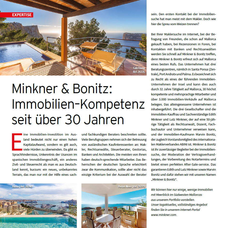 Lutz Minkner  - Mallorca 2025: Ein Immobilienmarkt zwischen Boom, Regulierung und Herausforderungen
